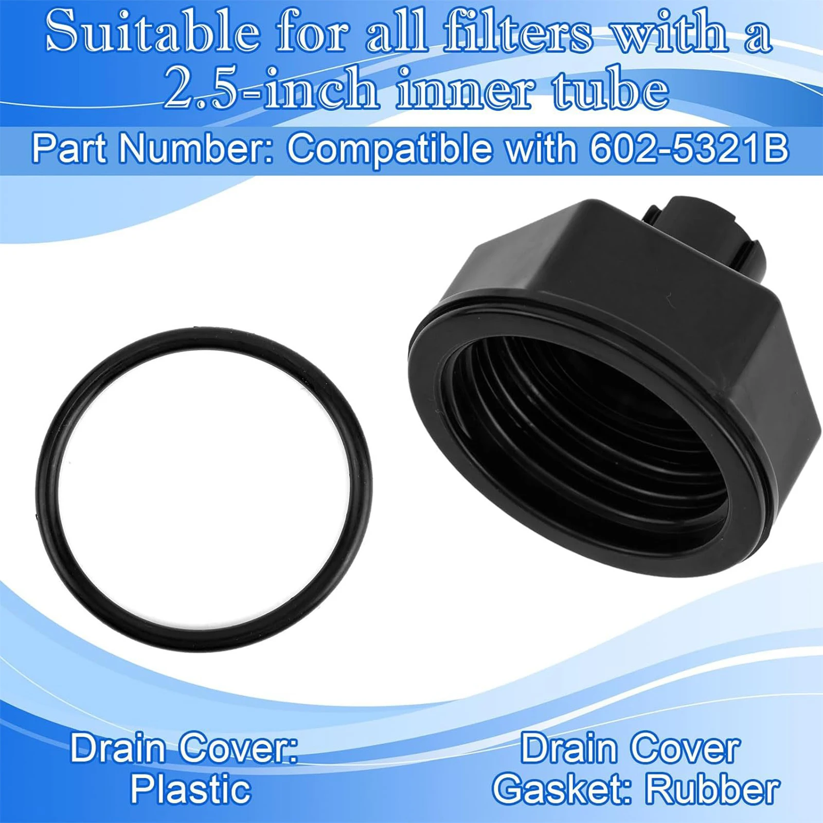 Swimming Pool Sand Filter Drain Screen Cap Wear-Resistant Plastic Pool Filter Drain Cap Only Same As 602-5320 602-5321