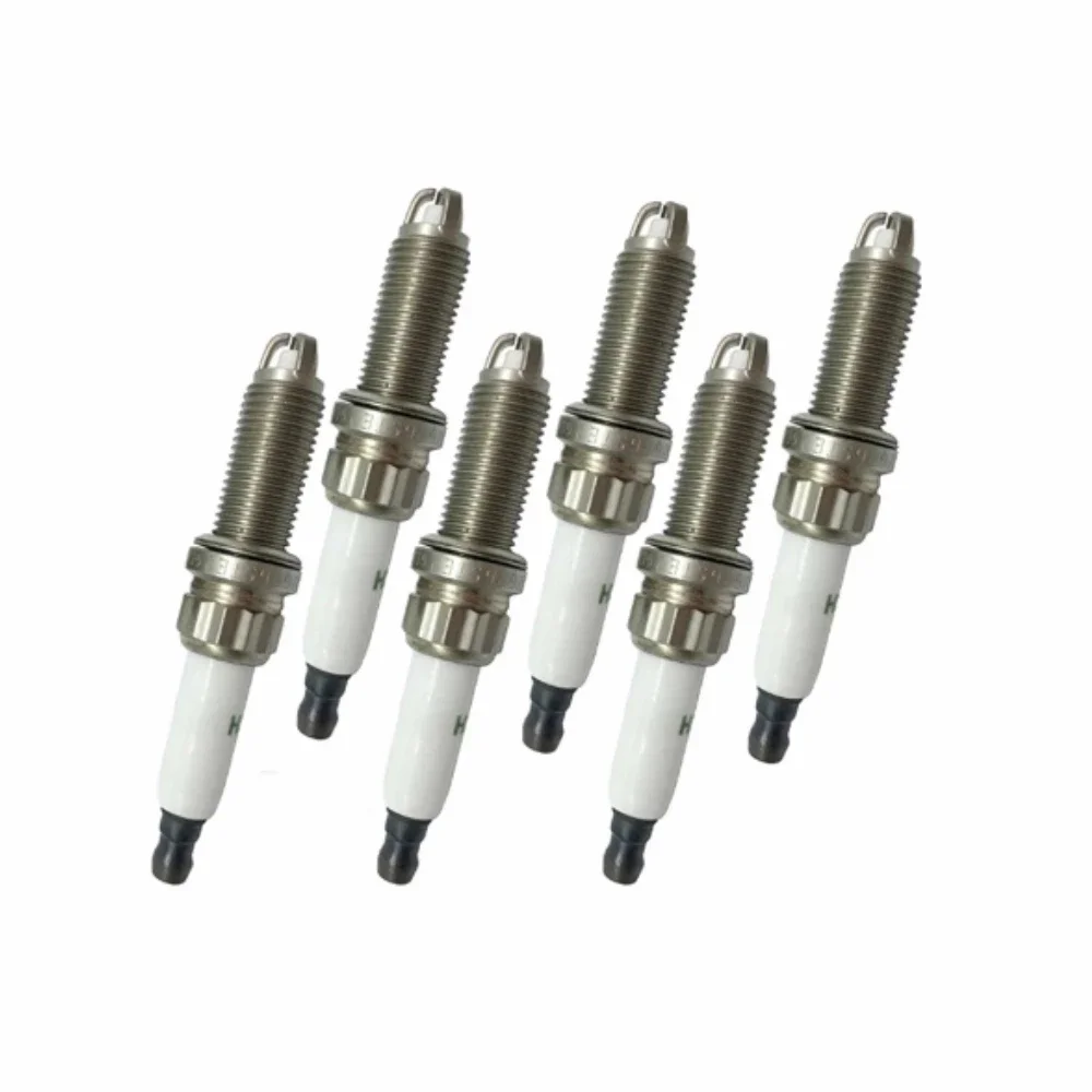 6 PCS Spark Plug Set 12120037244 For BMW E60 E90 E92 E93  135i 335i 335is 335xi 535i 740Li X6 Z4 2007-2013