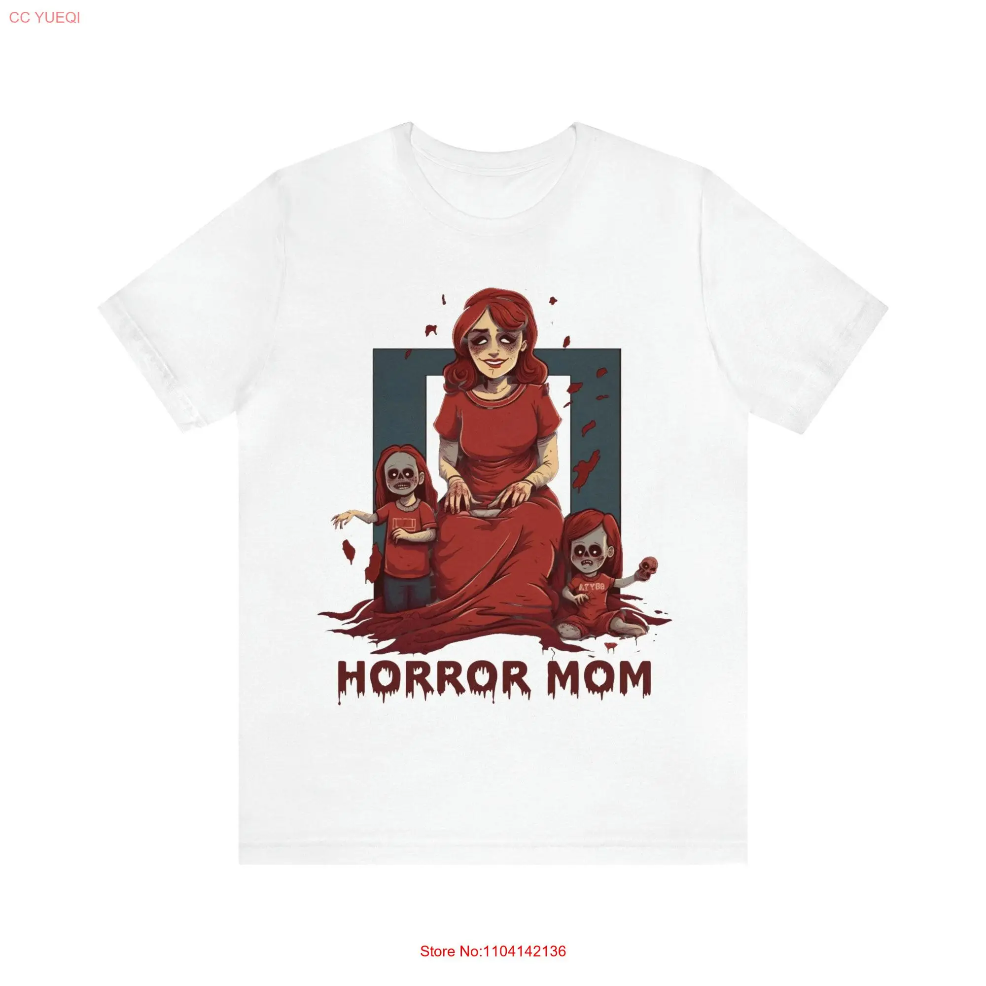 Horror Mom T Shirt Movie Goth Mother's Day For Girl Gothic Lover long or short sleeves