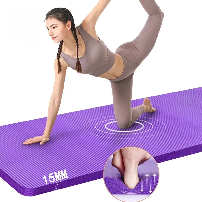15 MM//20 MM Dicke, Nicht-slip Yoga Matte Hohe-dichte Sport Fitness Matte Hause Sport Pilates gymnastik Übung Gymnastik