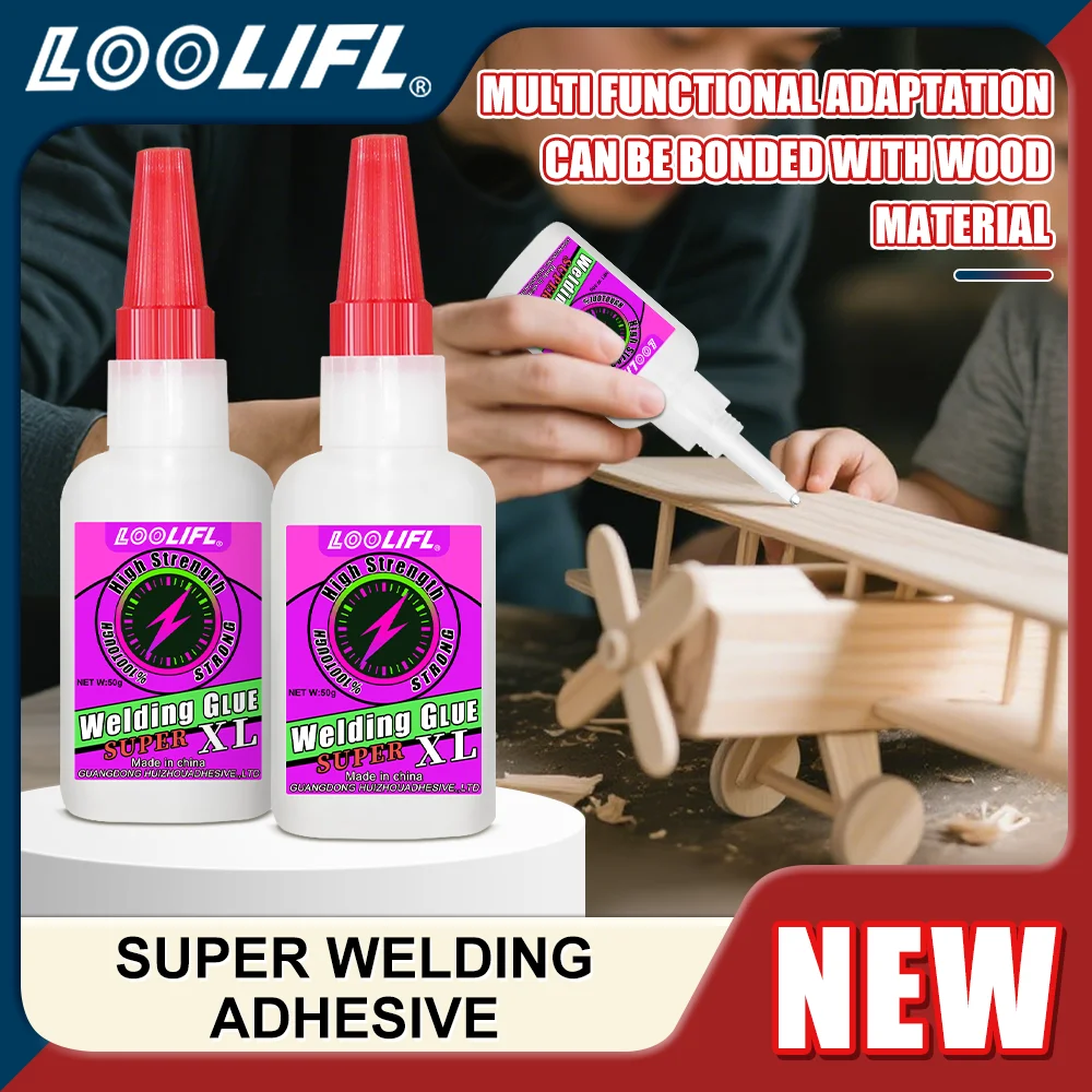 LOOLIFL 50g غراء إصلاح قوي متعدد الوظائف لحام غراء زيتي عالي القوة مقاومة عالية للحرارة غراء قوي سريع البلاستيك الخشب السيراميك معدن عامل لحام