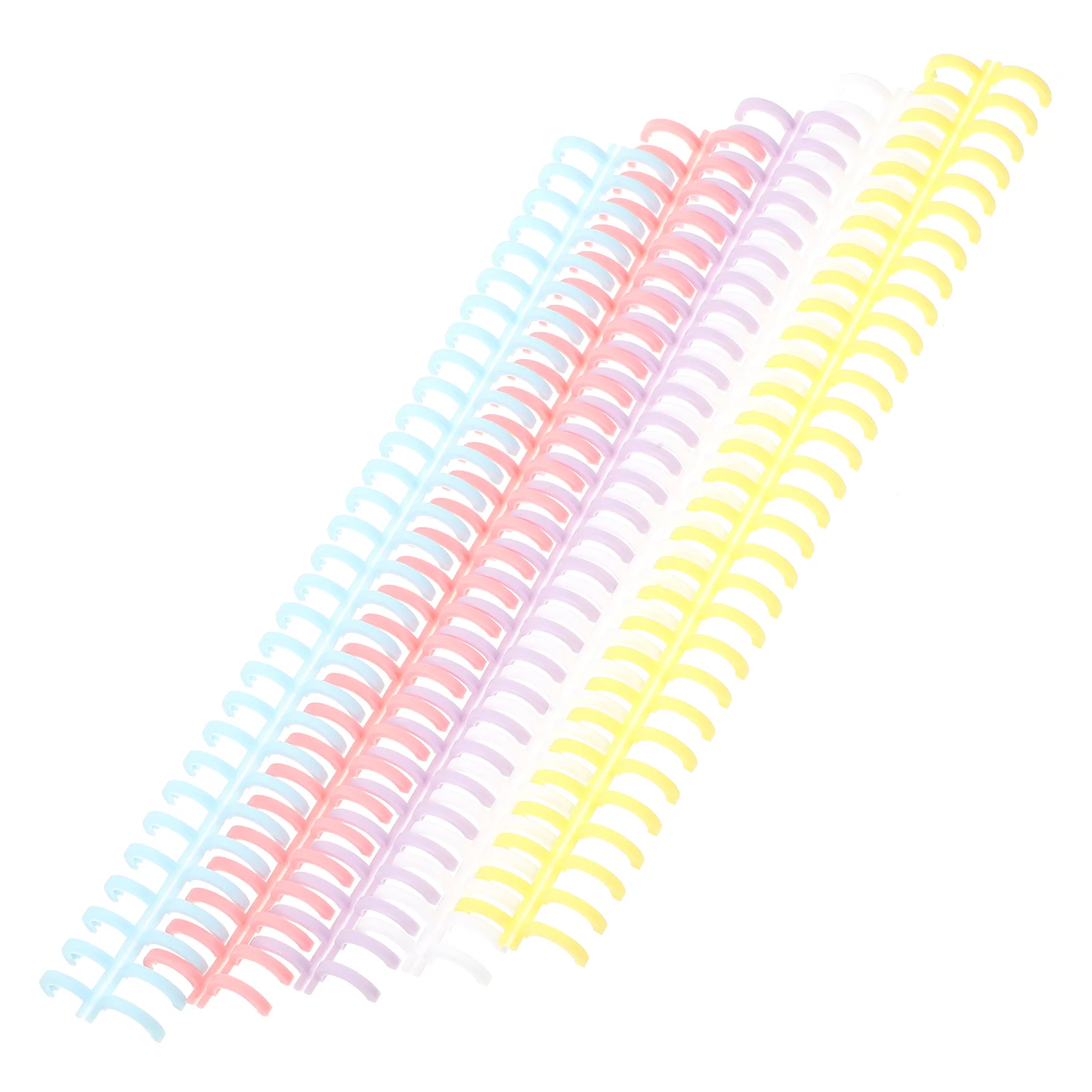 10 Pcs Loose-leaf Coil Clamp Ring Binder for Replacement Rings Notebook Wire Binding Spiral Plastic DIY