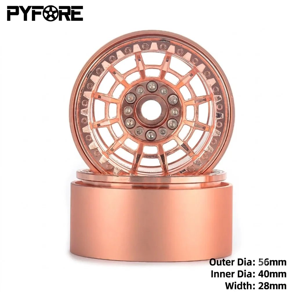 

PYFORE diameter 56 1/10 1.9 inch remote control car climbing metal wheel hub tire wear-resistant RC remote control car accessory