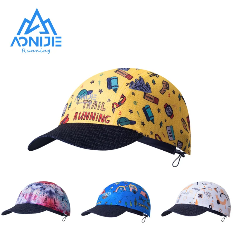 AONIJIE Ultralight Folding Running Caps Quick Dry Sun Visors Breathable MTB Cycling Hats Ultra Trail Marathon Sports Caps E4607