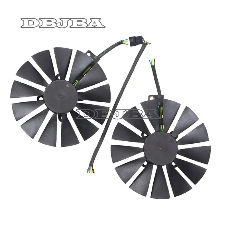 2 buah/Set kipas UNTUK ASUS DUAL RX470 /RX570 RX580 GTX1080Ti/1070Ti kipas PLD10010S12H