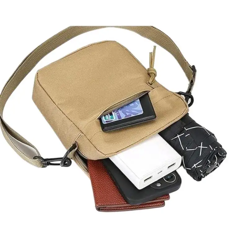 Einzelne Umhängetaschen für Herren und Damen, einfarbige, leichte Handytaschen für Reisefotografie – Detail 7