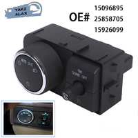 25858705 for 2007-2013 Chevrolet Avalanche Silverado Suburban Tahoe GMC Sierra Yukon Headlight Fog Light Switch 15096895