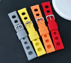 Tropical Fluororubber Strap For Oris S-eiko Citizen Quick Release Watch Band 20mm 22mm New FKM Tropical Strap Smart Watch Strap