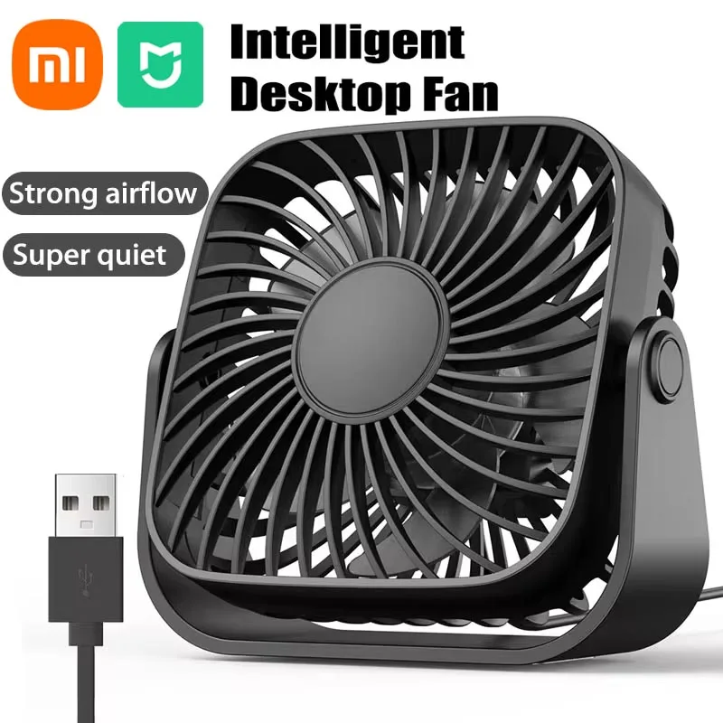 

Xiaomi MIJIA USB charge 4inch Mini Portable Fan For Camping 3 Speeds Quiet Desk Table Fan 360° Adjustable Fan For Room & Outdoor