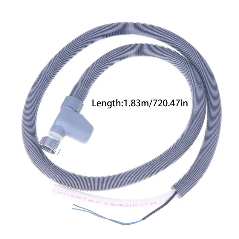 Tuyau d'alimentation pour lave-vaisselle 1830mm, tuyau d'entrée d'eau NST universel 3/4 "pour pièces de rechange de réparation de lave-vaisselle