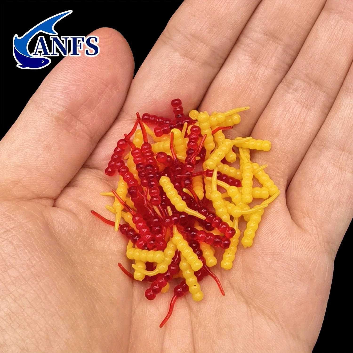 ANFS 250pcs Soft Bionic Worm Fishing Lures High Performance Soft Lure Set Fishing Bait  Isca Artificial