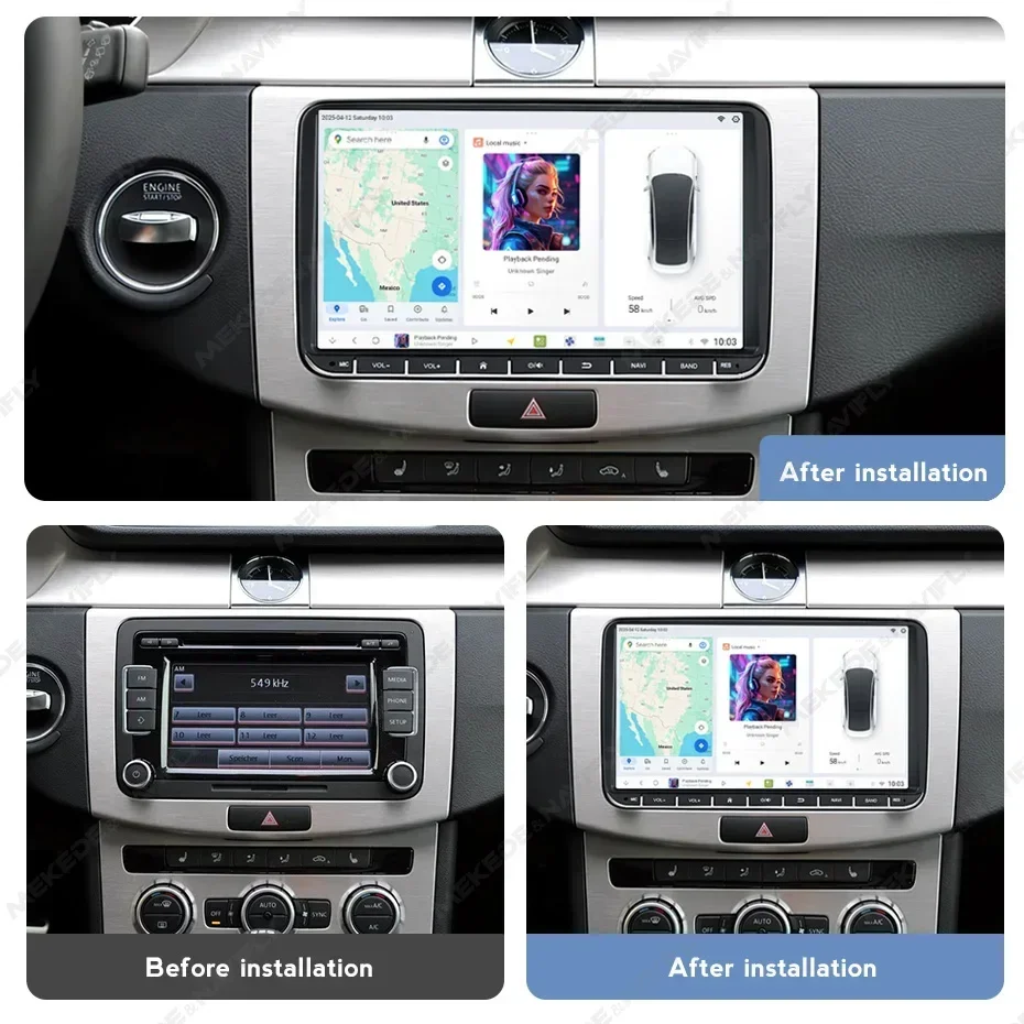 New Car Audio OTA Update A7870-888 Head Unit DUDU7 for VW/Jetta/Glof/POLO/Passat/Bora/Magotan/Tiguan/Seat