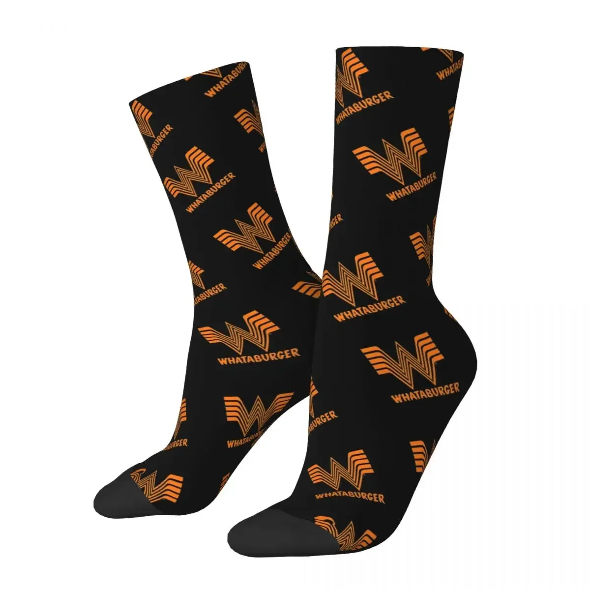 Calcetines largos de Whataburger para hombre y mujer, medias absorbentes de sudor Harajuku, accesorios para todas las estaciones, regalo de cumpleaños