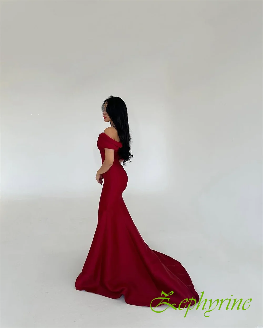 Customized Elegant Satin Strapless Evening Dress Exquisite Mermaid Prom Dresses High Quality Special Occasion Gowns
