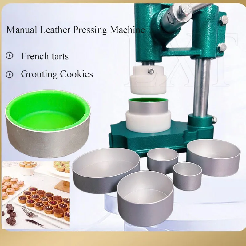 Egg Tart Pressing Maker Machine Manual Hand Press Making Egg Tart Skin Tool Egg Tart Molds Custard Tart Shell Mold