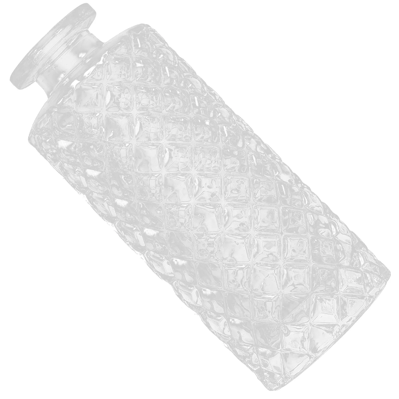 

150Ml Floating Glass Vase Clear Embossed Artisan Craft Home Garden Decoration Dried Flower Display Hydroponic Planter Bottle