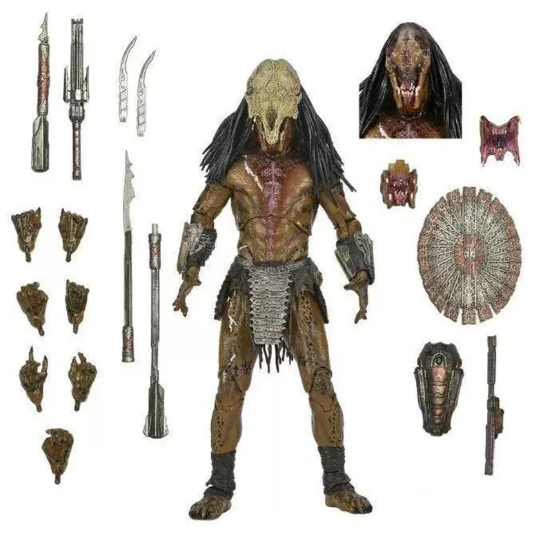 Neca prey final feral predador figura de ação 51725 predador 7 "neca figura conjunta móvel coleção modelo brinquedos presente natal