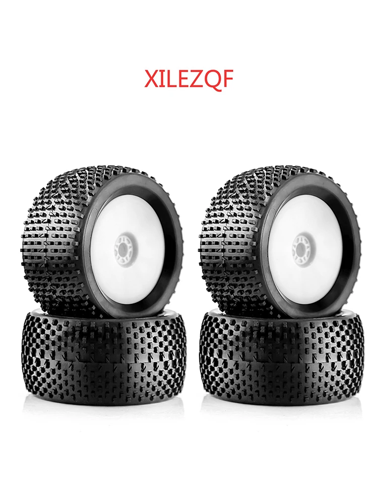 XILEZQF 140mm tout-terrain Buggy pneus roue 17mm moyeux hexagonaux pour 1/8 RC voiture de course 4WD Nitro HPI HSP BAZOOKA CAMPER Kyosho ZD