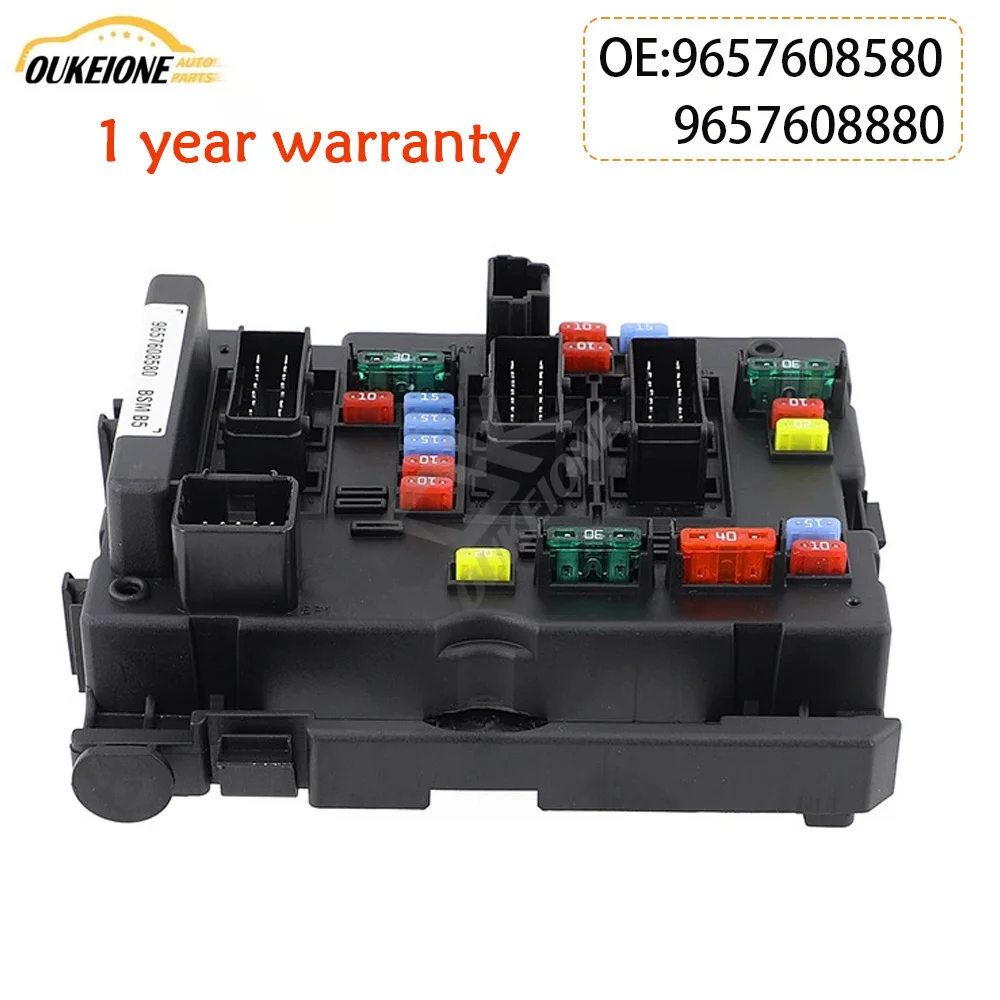New Fuse Box Module for Peugeot 307 406 807 206 Citroen C3 C5 C8 Xsara 1999 2000 2001 2002- 2012 9657608880 9657608580 6500Y1