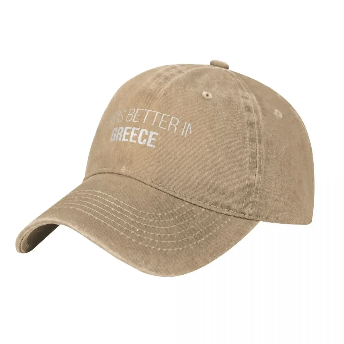 

Life is better in Greece for Women Baseball Cap Visor Military Tactical Cap Women's Golf Clothing Men's
