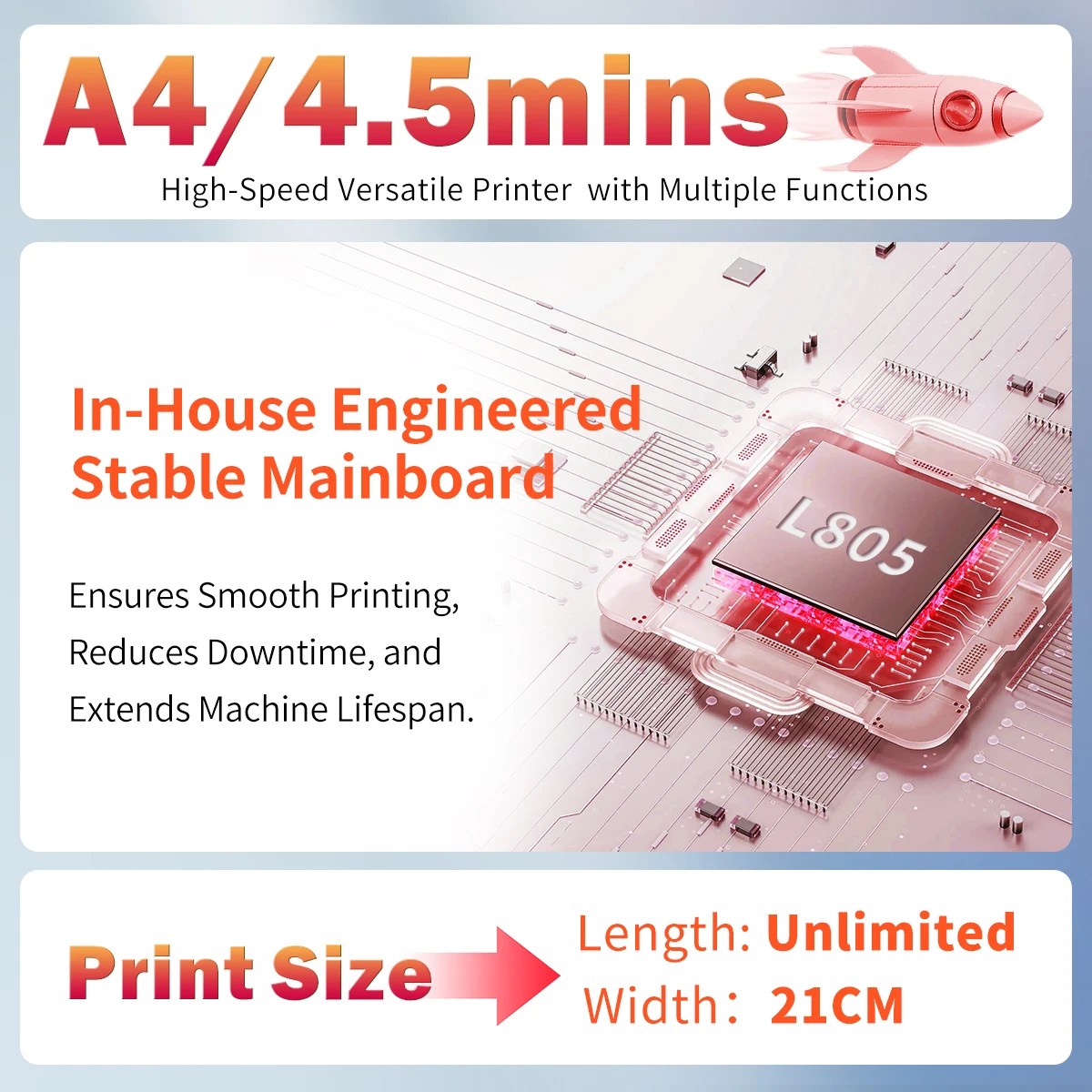 8.4 inch impresora dtf  A4 DTF Printer for Epson L805 Machine with DTF Oven Direct to Film DTF Printer for Clothes Tshirt fabric