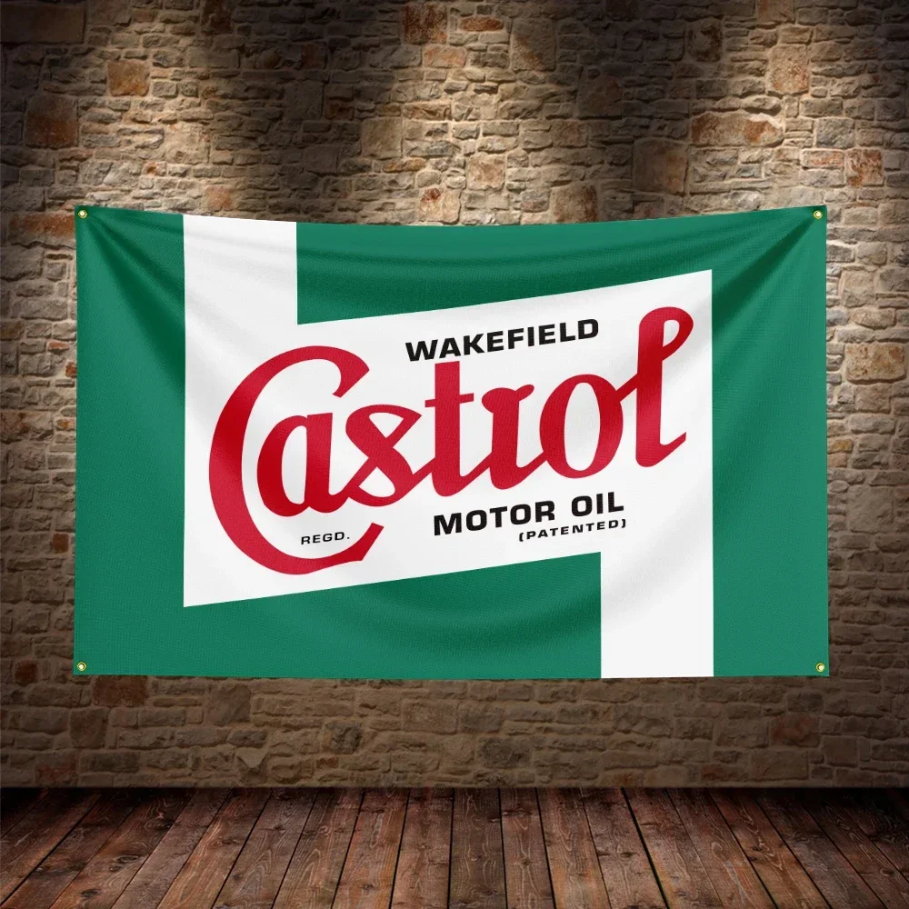 3X5Ft Castrols Flag Polyester Printed Car Banner For Decor