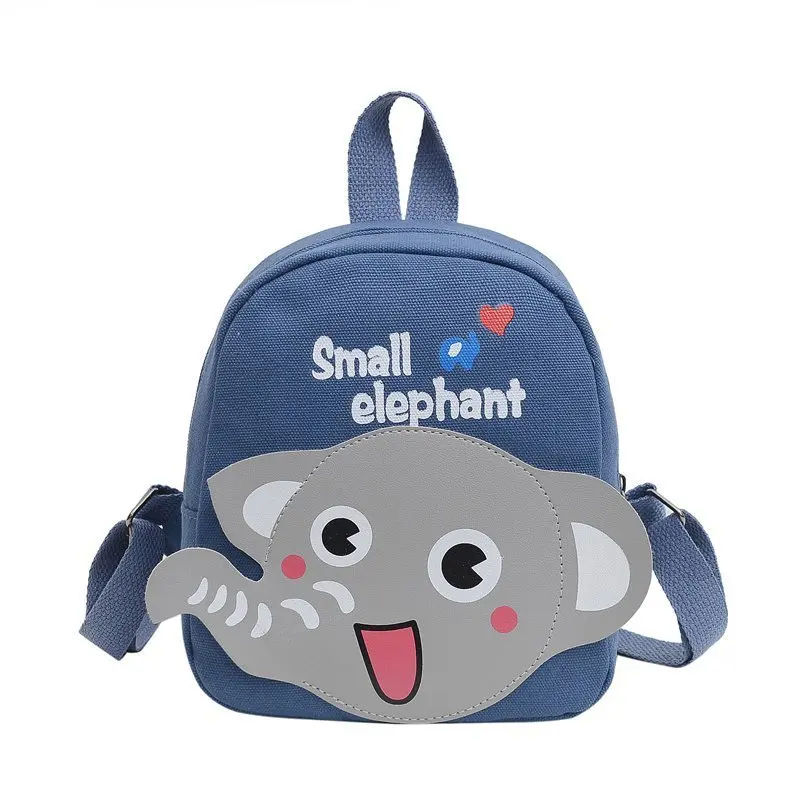 1 Piece Toddler Boy Girl Backpack Cute Cartoon Elephant Backpack for Little Kids Travel Outdoor Bag High Capacity Schoolbag