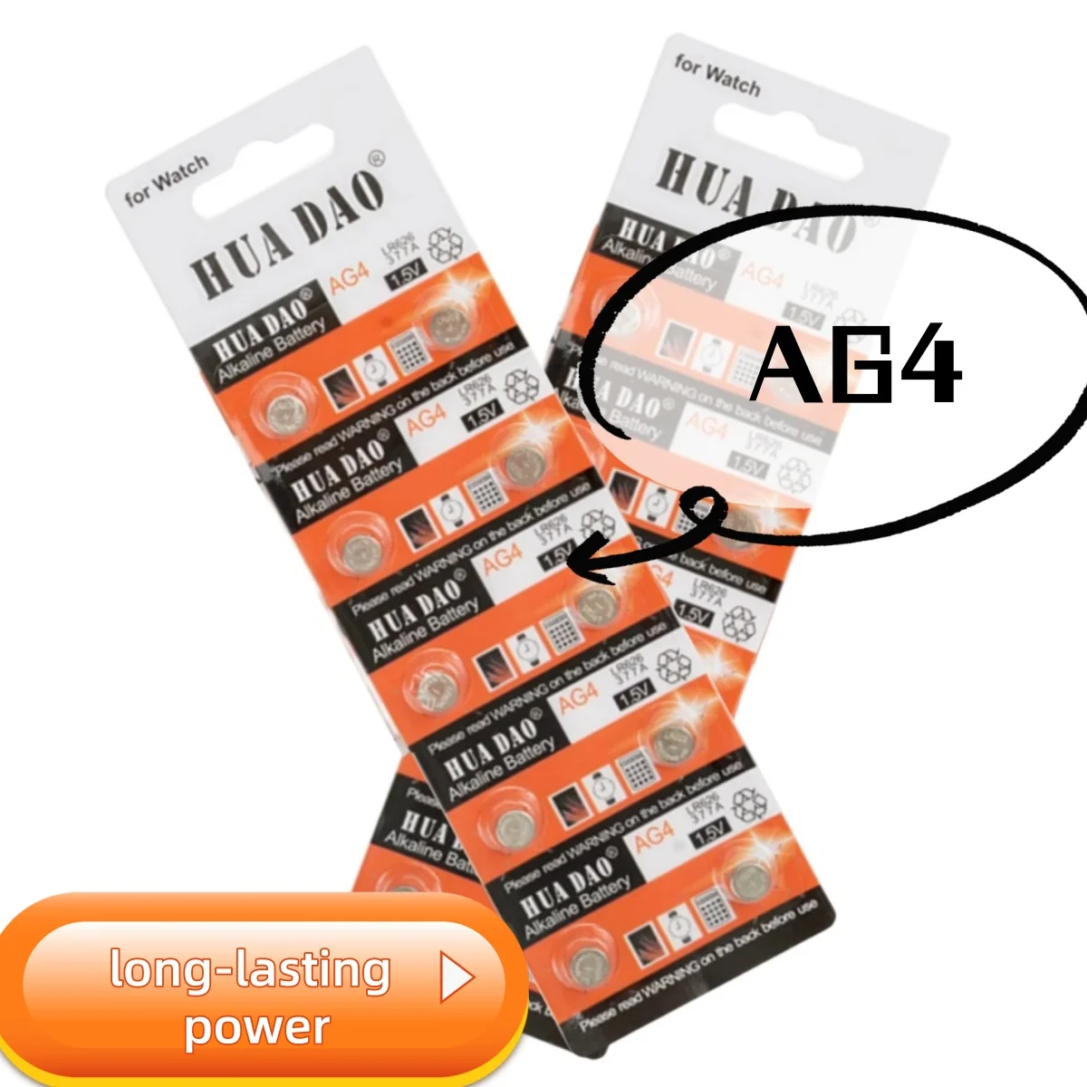

Батарейка щелочная HUADAO AG4 1.5V – Маленькая, но мощная батарейка для часов и лазерных указок, 18 мАч, высокая емкость, длительное время работы (LR626/SR626)
