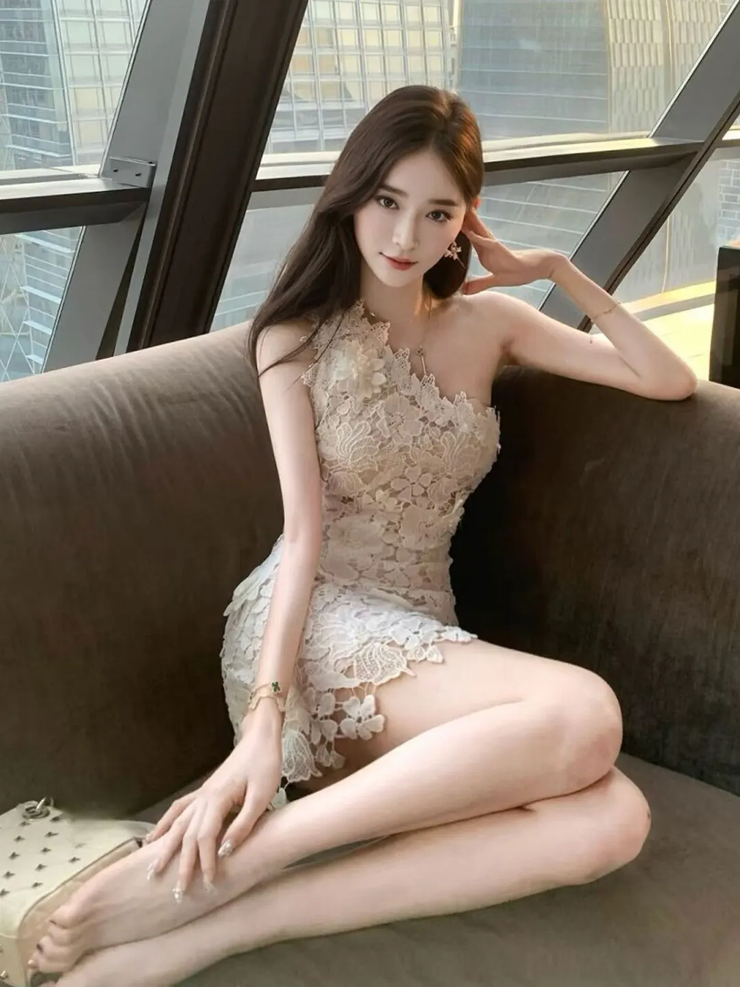 

Pure Desire Sexy Short Skirt Dress Shoulder Baring Bodycon Cotton Blend Summer Fashion for Young Women City Commute Date