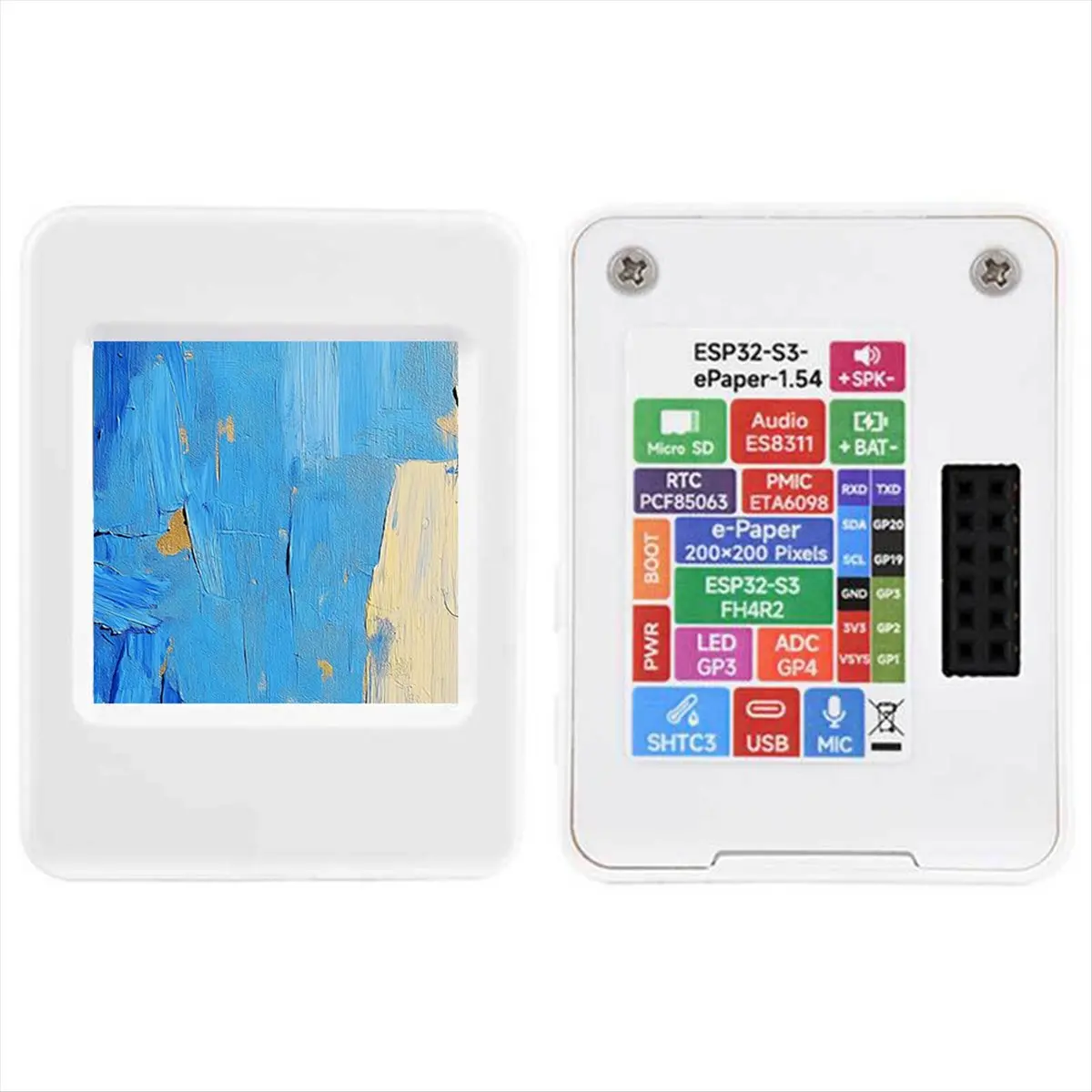 

Плата разработки A10R ESP32-S3 с 1,54-дюймовым E-Ink дисплеем N16R8 AIoT, сенсорный экран 200x200, дисплей ESP32 для Xiaozhi Deepseek