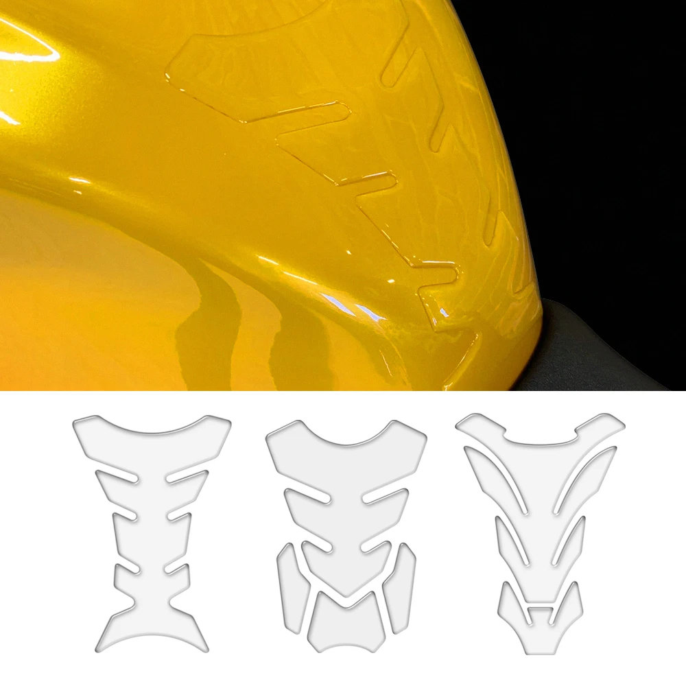 Transparent Resin Clear Motorcycle Tank Pad Protector Universal for Kawasaki Honda Suzuki Yamaha Aprilia Benelli Triumph Sticker