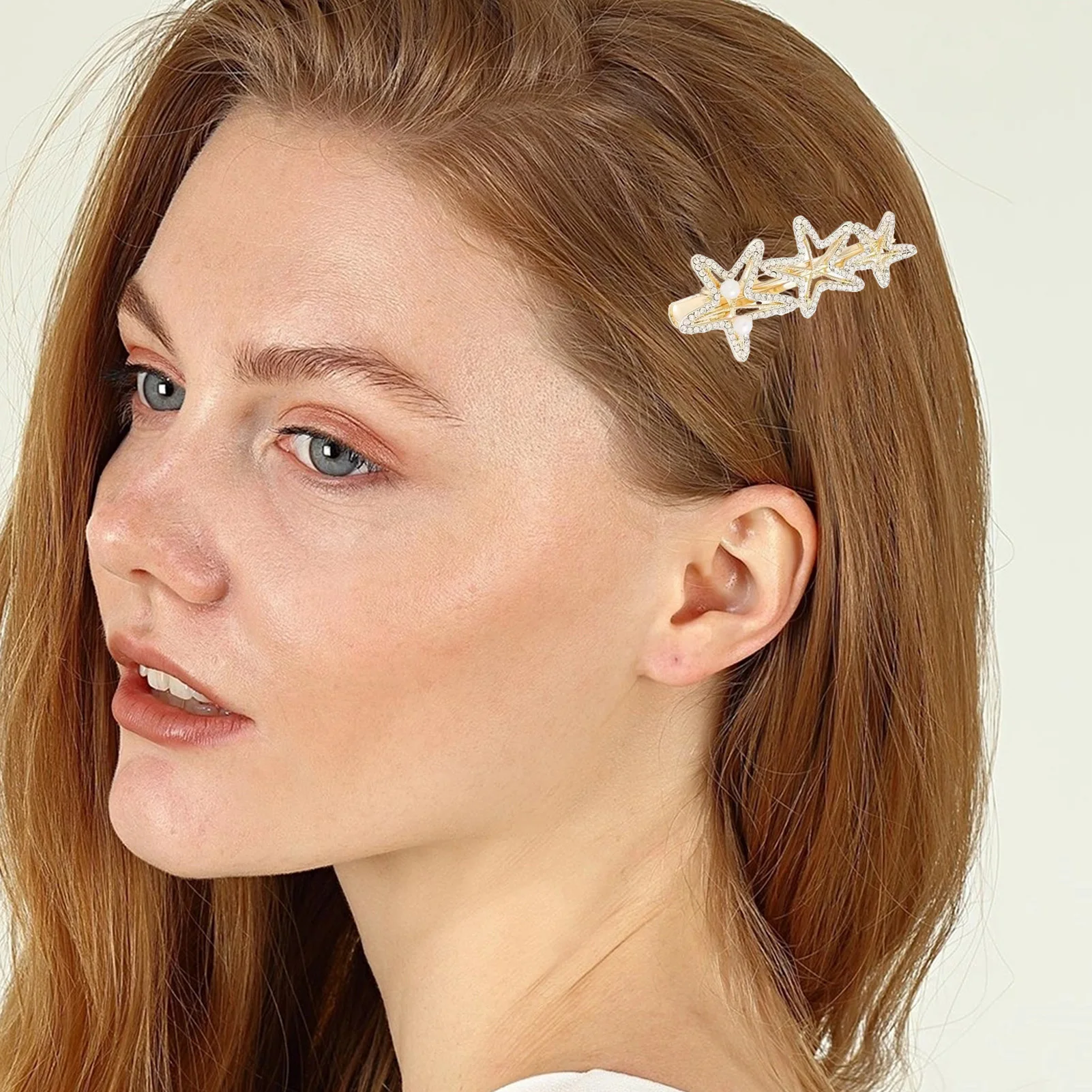 Hair Clips With Rhi…