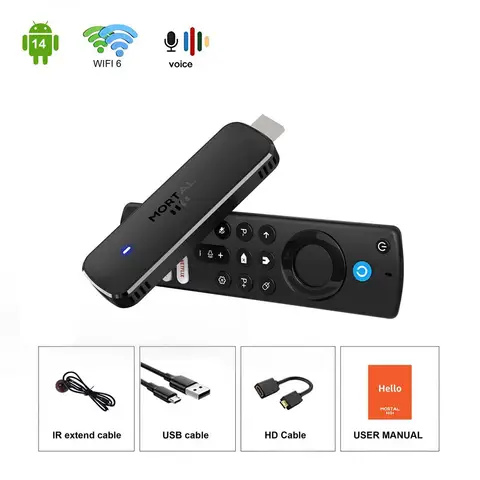 KowanKit Q8 TV Stick Android 14 4K - Умный медиаплеер — фото устройства