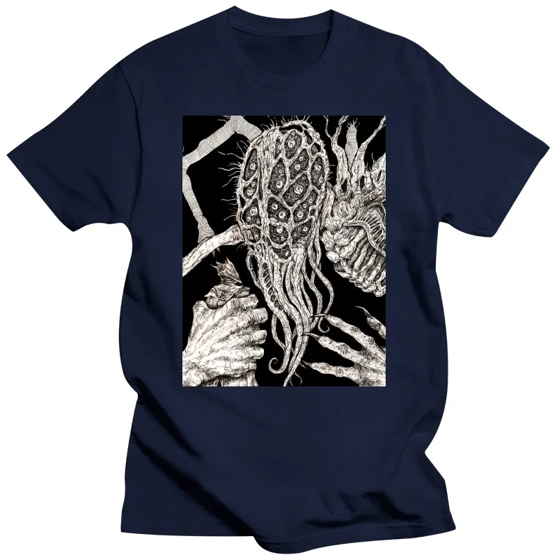 Oh Amygdala Clothes Design Bloodborne Halloween Horrible Men Cotton T-shirt Hip Hop Tshirt Tees Oversized Harajuku Streetwear