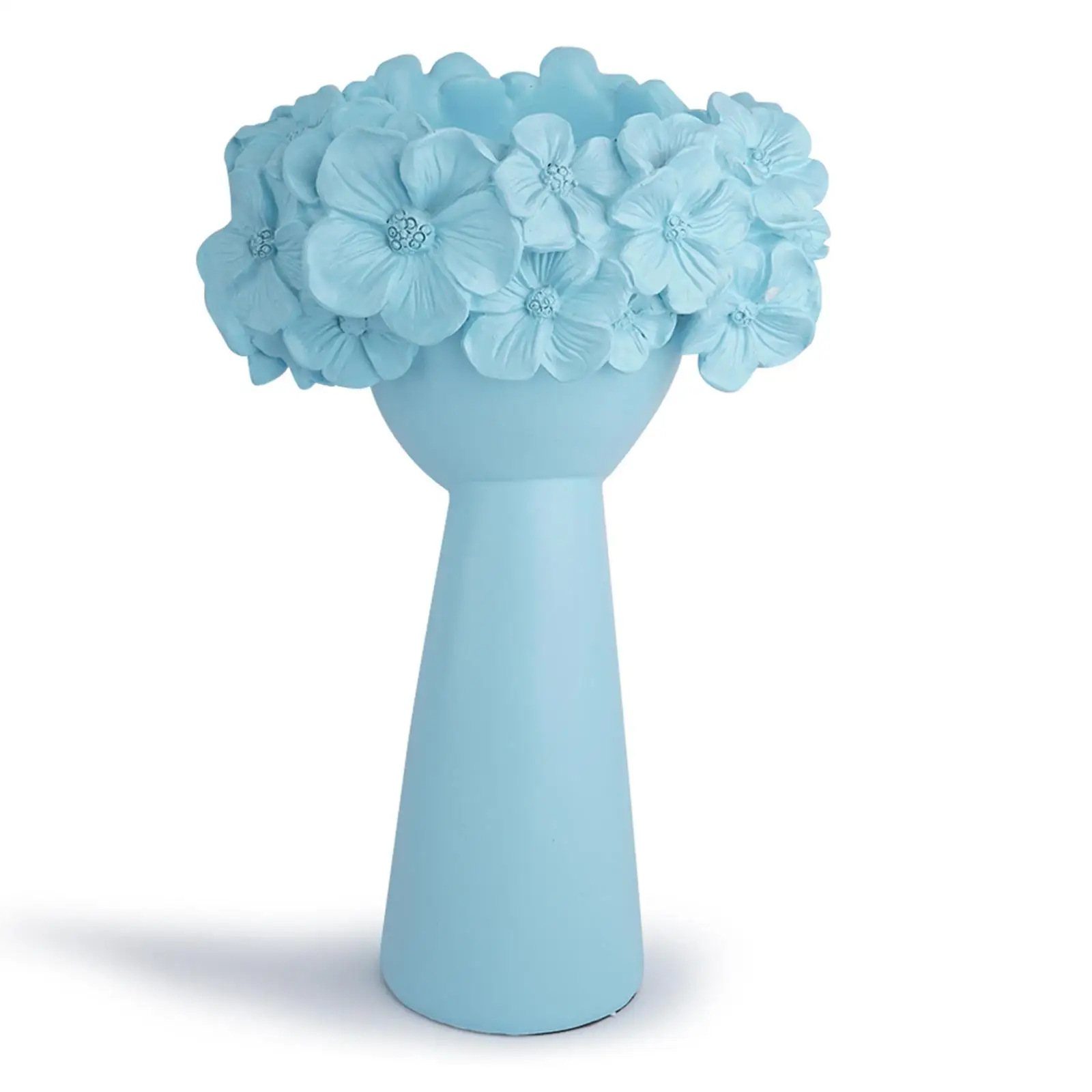 Girl Dry Flower Vase Planter Pot Resin Home Home Bar Desktop Sculpture