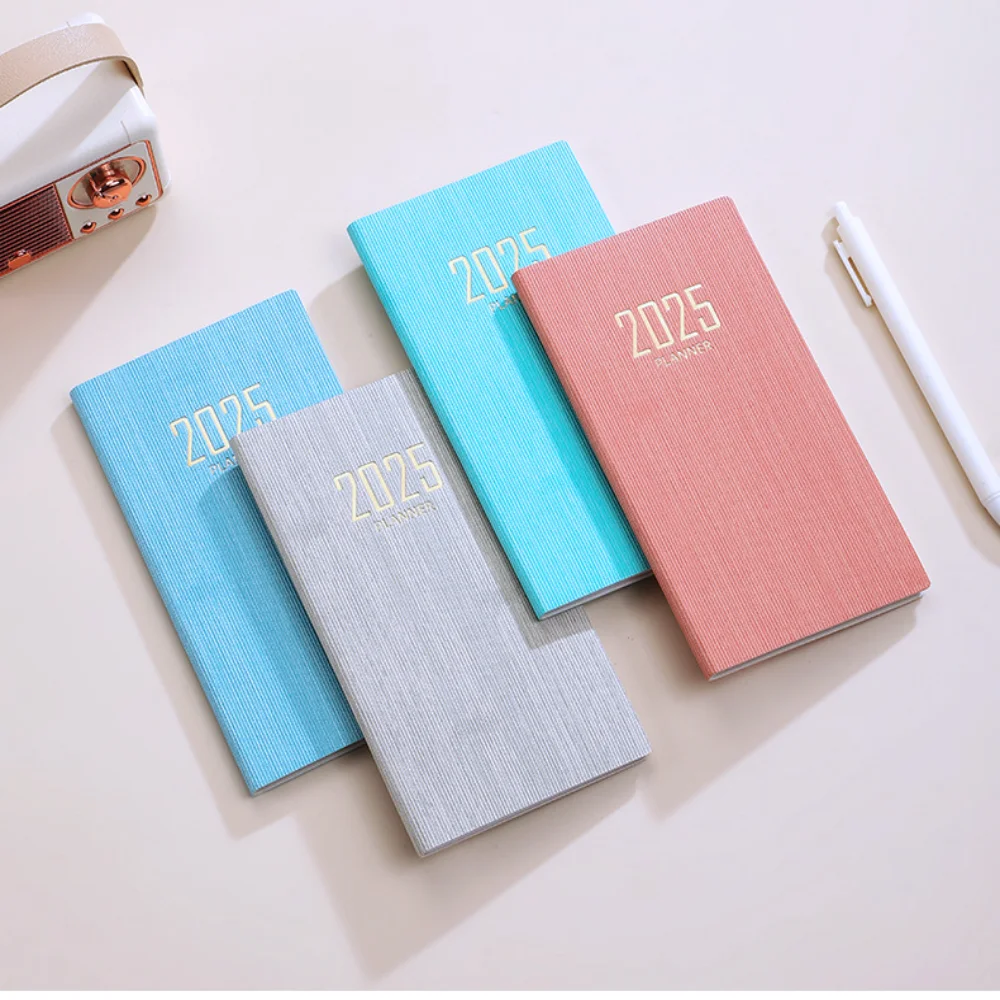 A6 Portable Notepad Daily Weekly Planners Schedule Notebooks Office 365 Days Calendar Journal Agenda Notebook for Student