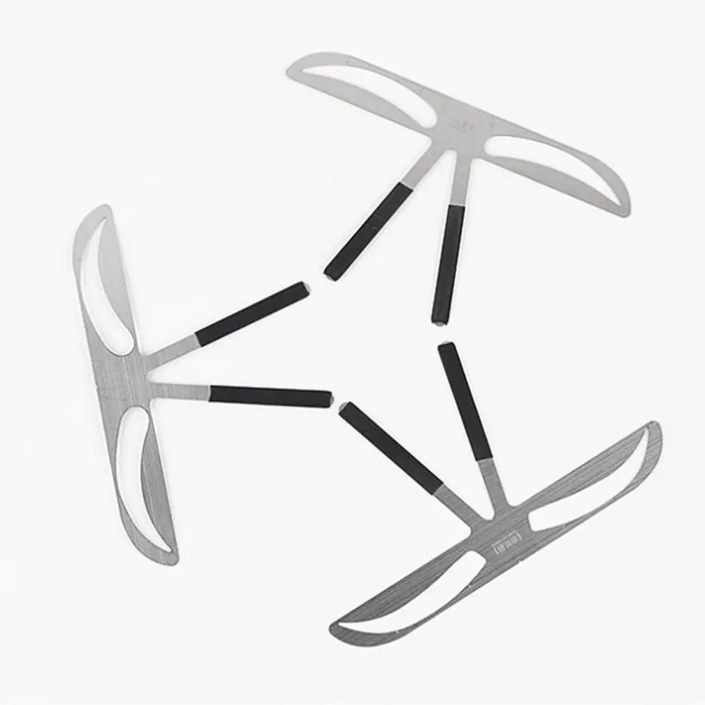 3D Eyebrow Tattoo Ruler Balance Shaper Reusable Microblading Eyebrow Stencil Easy To Use 10 Styles Brow Drawing Guide Template