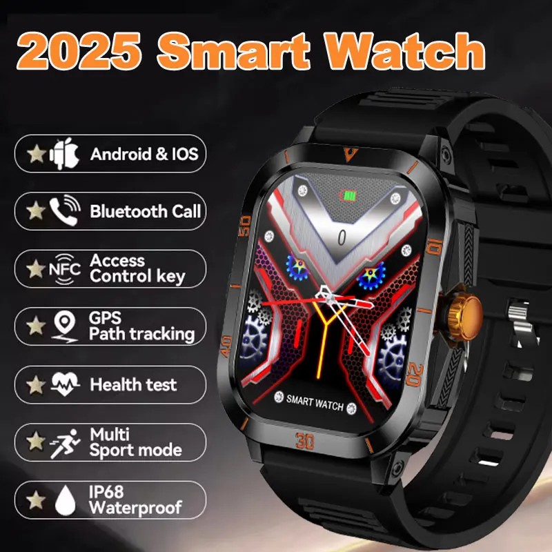 

For Xiaomi Outdoor Militray SmartWatch for Men Bluetooth Call Sport Heart Rate Sport Waterproof Smart Watch Fitness Tracker New