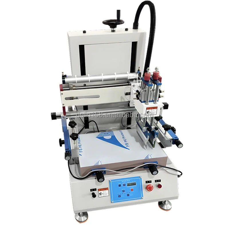 

2026 New 30*50CM Vertical Semi Automatic Flat Screen Printing Machine For T-shirt Package Bag Paper Bag Flat Silk Screen Printer
