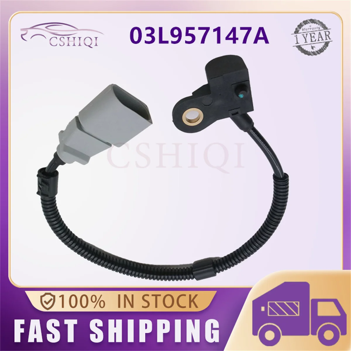 03L957147A Engine Camshaft Position Sensor For Audi A3 VW Caddy Jetta Touran Passat Seat Alhambra Ibiza Skoda Octavia Superb
