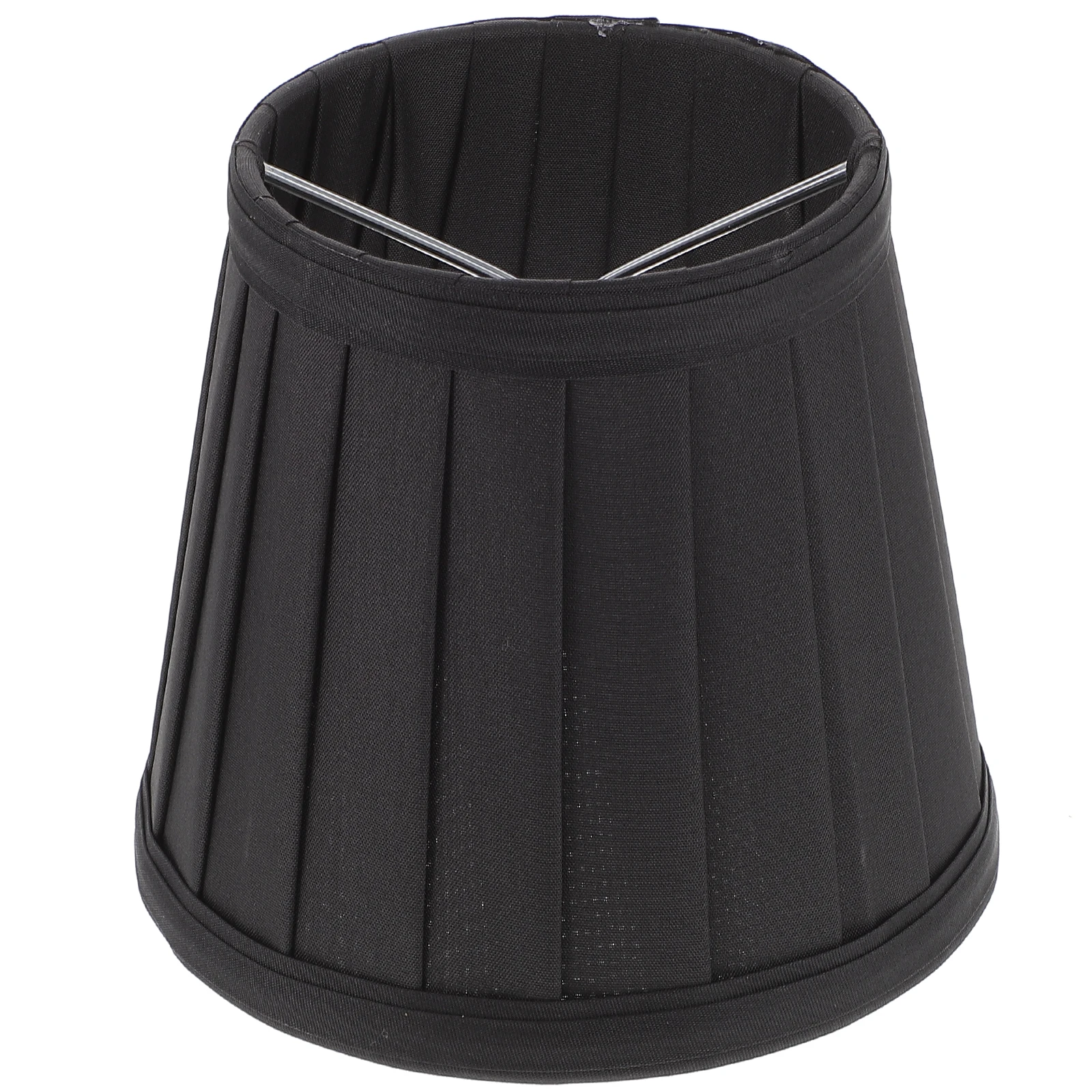 

European Style Lampshade Accessories Black Cloth Light Shades for Ceiling Lamp Small Vintage Chandelier Table Floor Lamp Cover