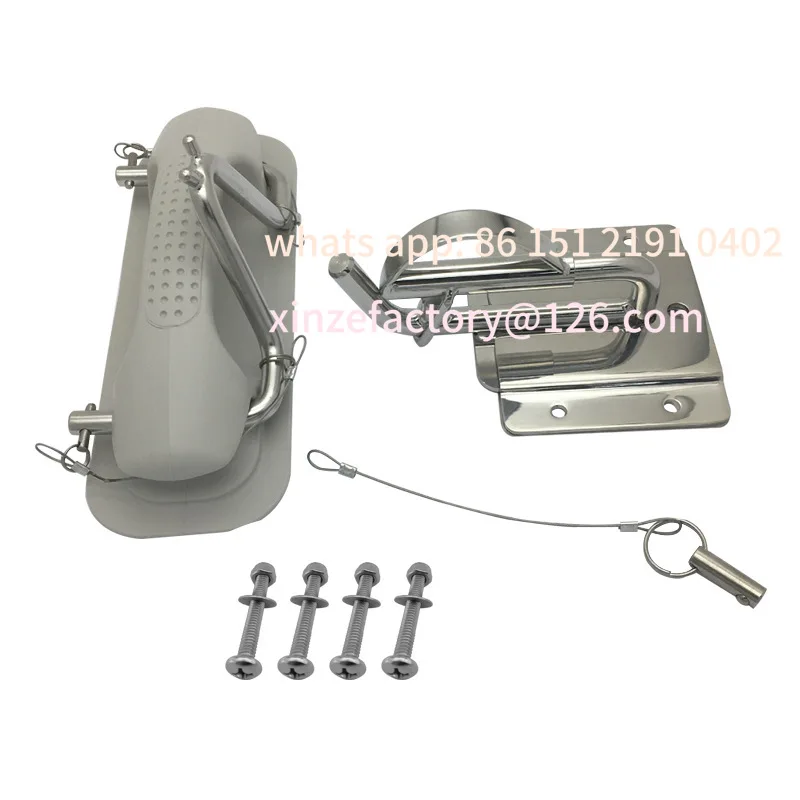 Customizable marine accessories, new stainless steel docking bracket combination, davit set, marine yacht hardware accessories