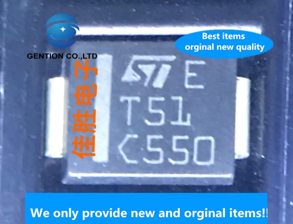 20PCS 100% New original STTA206S silver plated pin 2A600v ultra-fast recovery diode DO214AB silk screen T51