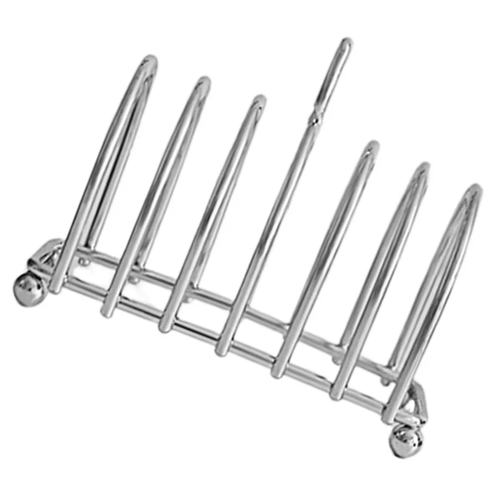 

1pcs Toast Rack Stainless Steel Slice Bread Holder Countertop Metal Stand For Air Fryer Outdoor Bbq Kitchen Storage Rack