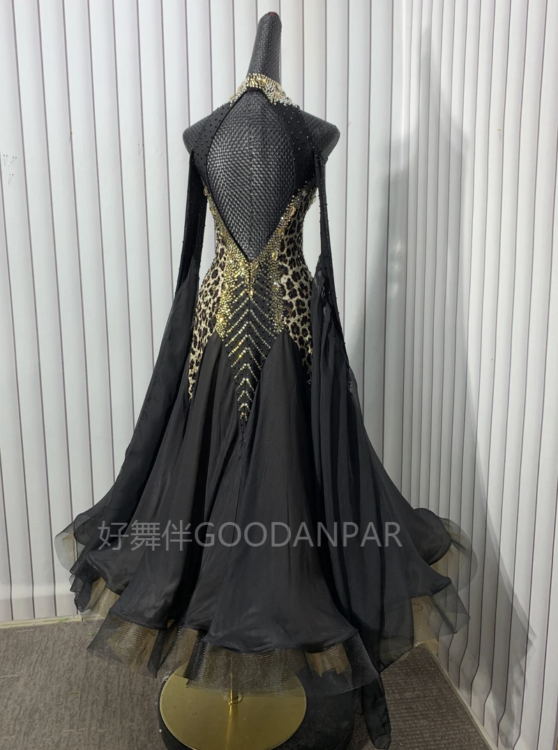 Ballroom Dance Competition Dresses Costumes Waltz Dress For Dancing Clothes Dance Wear Dress Standard Dress black