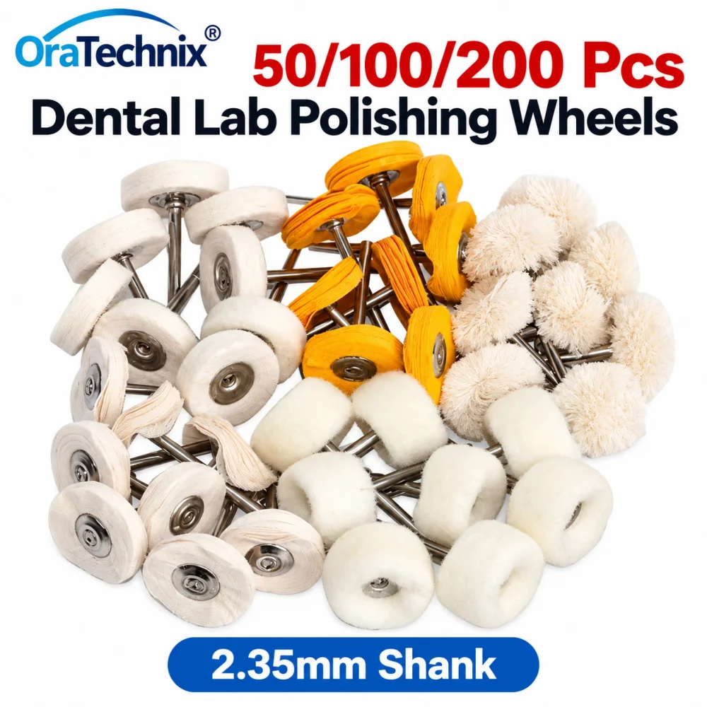 Dental Polishing Brush Wool Buffing Polishing Wheel for Nail Dental Ceramic Polishing  LowSpeed Handpiece Accessories