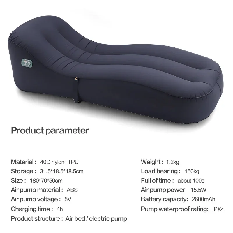 

Automatic Lazy Inflatable Lounger Air Sofa Bed Movie Chair Relax Inflatable Seat Sofa