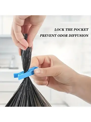 10 innovative trash can clips - safe and non slip trash bag holder, stylish divider side clips, convenient for home use