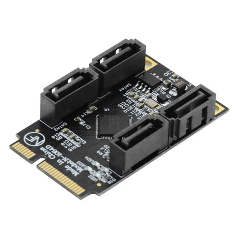 

Высокоскоростной адаптер SATA 3.0, эффективное управление данными: адаптер Mini Pcie на 4 порта SATA 3.0 — быстрый и надежный