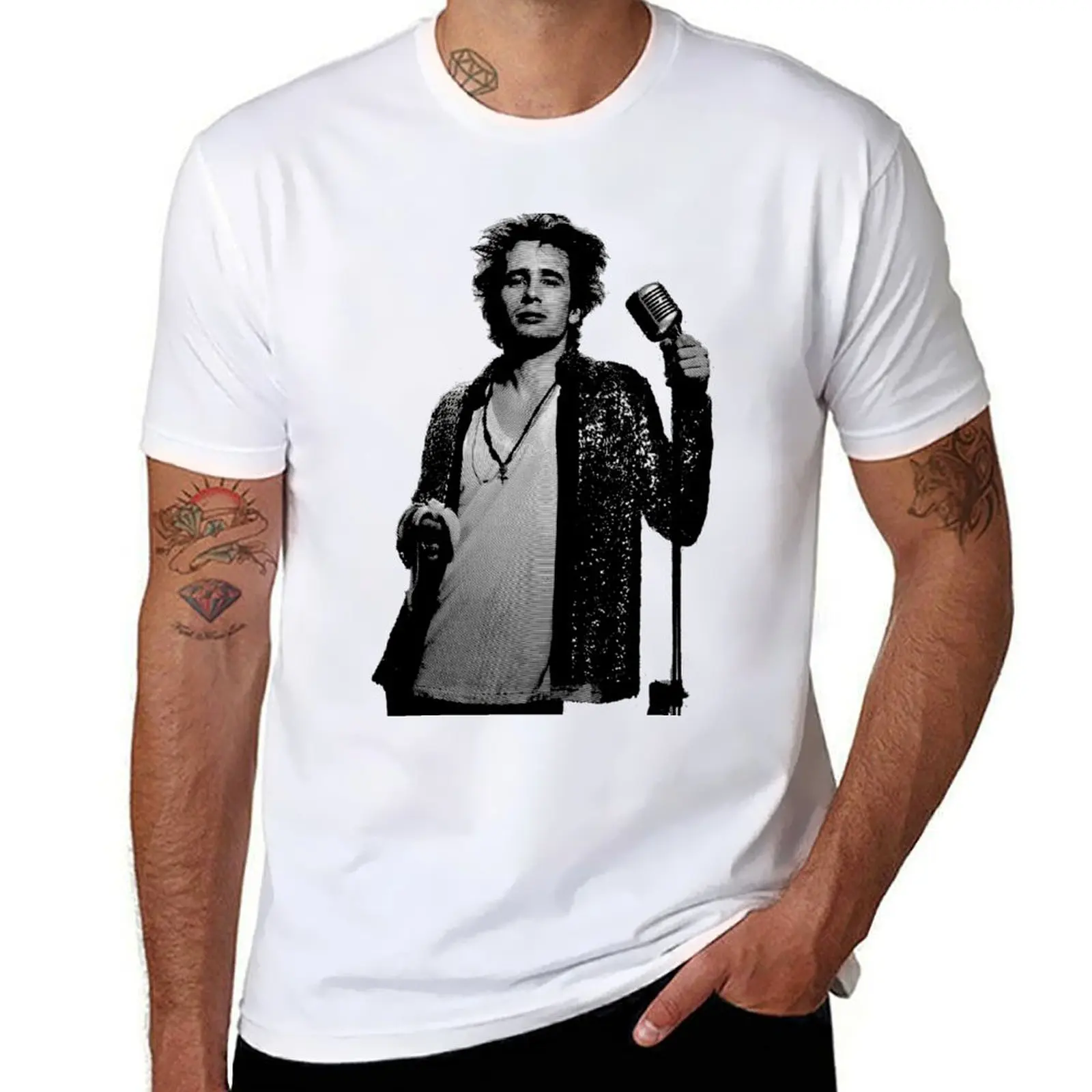 

Jeff Buckley T-Shirt summer tops anime figures new gifts and t-shirts boys animal print Men's cotton t-shirt